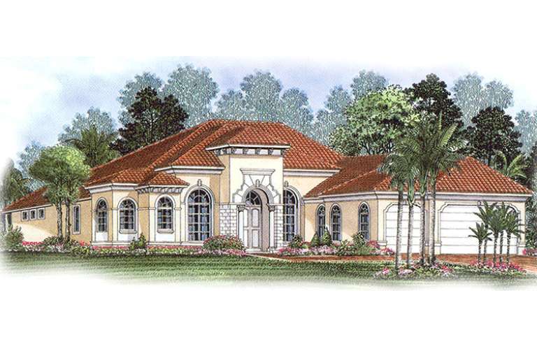 Florida House Plan #1018-00042 Elevation Photo