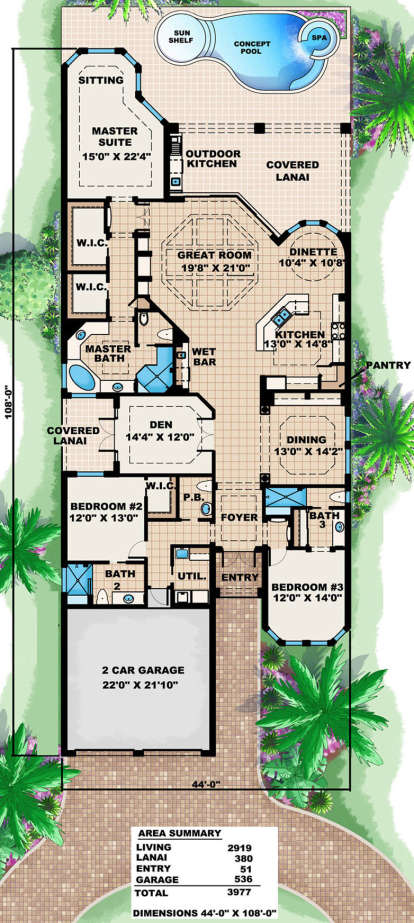 Main Floor for House Plan #1018-00044