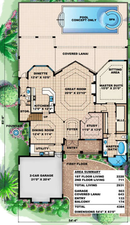 Main Floor for House Plan #1018-00045