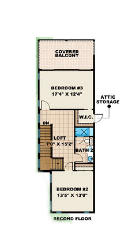 Second Floor for House Plan #1018-00045