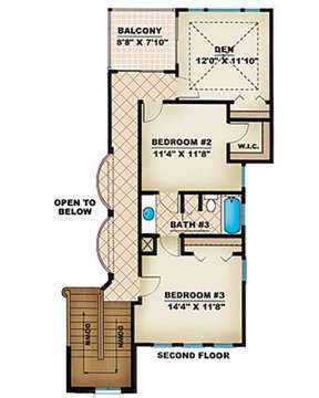 Second Floor for House Plan #1018-00047