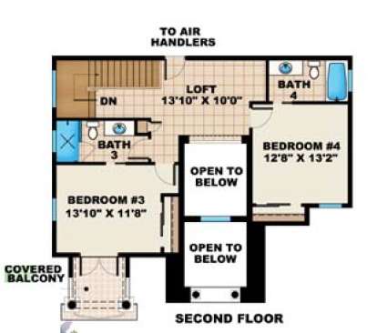 Second Floor for House Plan #1018-00049