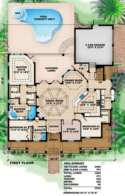 Main Floor for House Plan #1018-00050