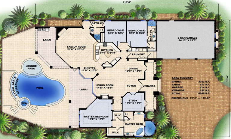 House Plan House Plan #15855 Drawing 1