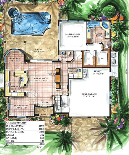 Main Floor for House Plan #1018-00053