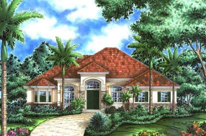 Mediterranean House Plan #1018-00054 Elevation Photo