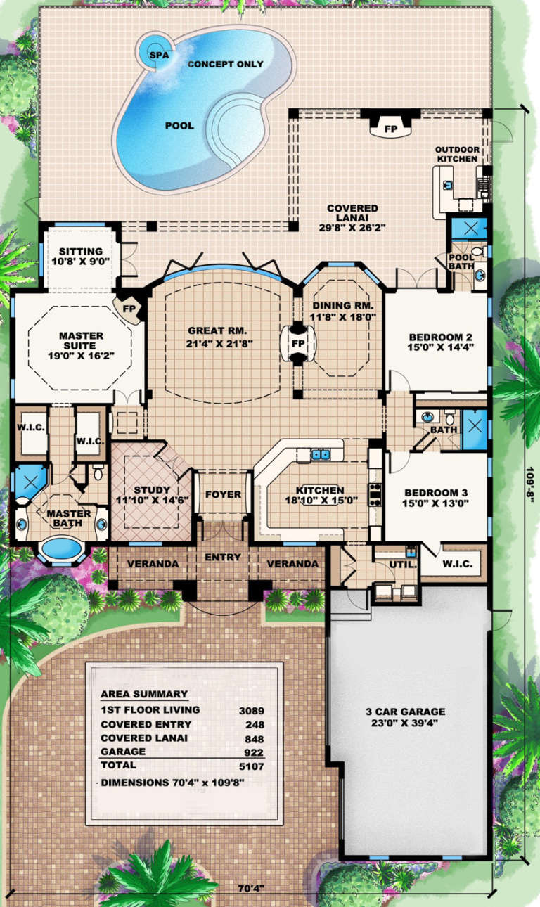 House Plan House Plan #15857 Drawing 1