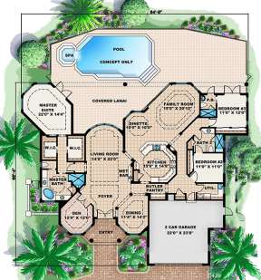 Floorplan 1 for House Plan #1018-00055