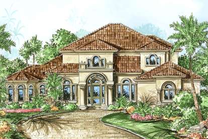 Mediterranean House Plan #1018-00056 Elevation Photo