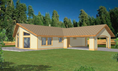 Mountain House Plan #039-00279 Elevation Photo