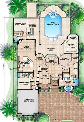 Floorplan 1 for House Plan #1018-00059