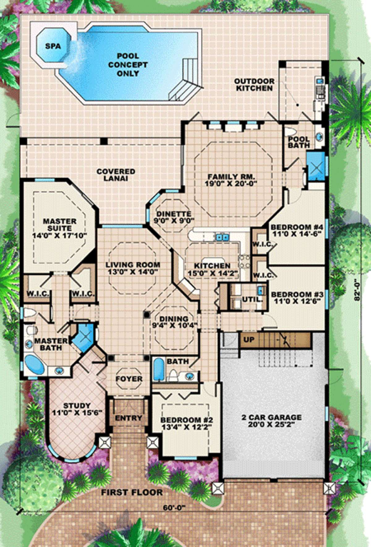 Floorplan 1 for House Plan #1018-00060