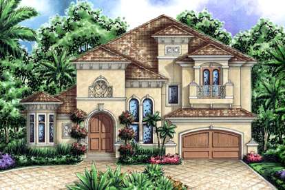 Mediterranean House Plan #1018-00063 Elevation Photo