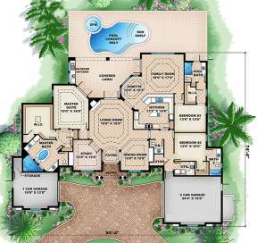 Floorplan 1 for House Plan #1018-00064