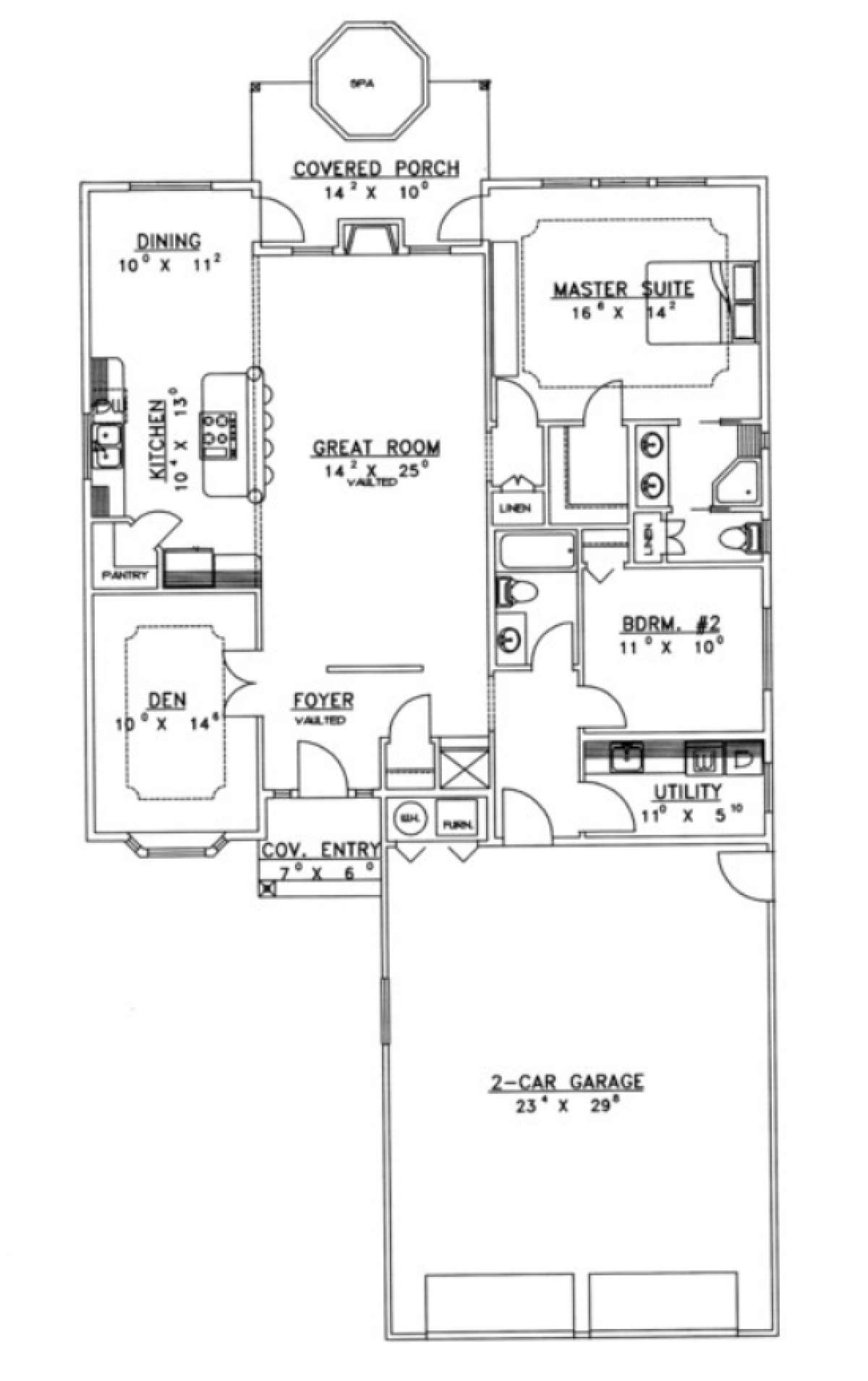 Floorplan for House Plan #039-00280