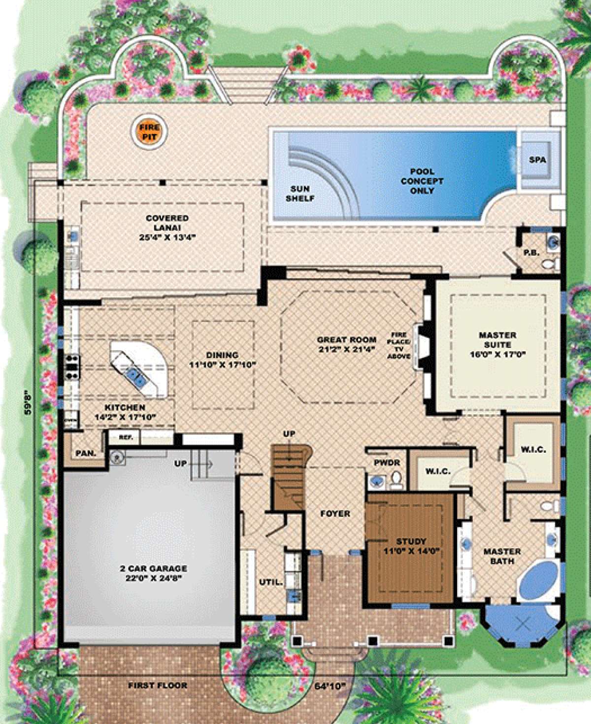 Floorplan 1 for House Plan #1018-00067