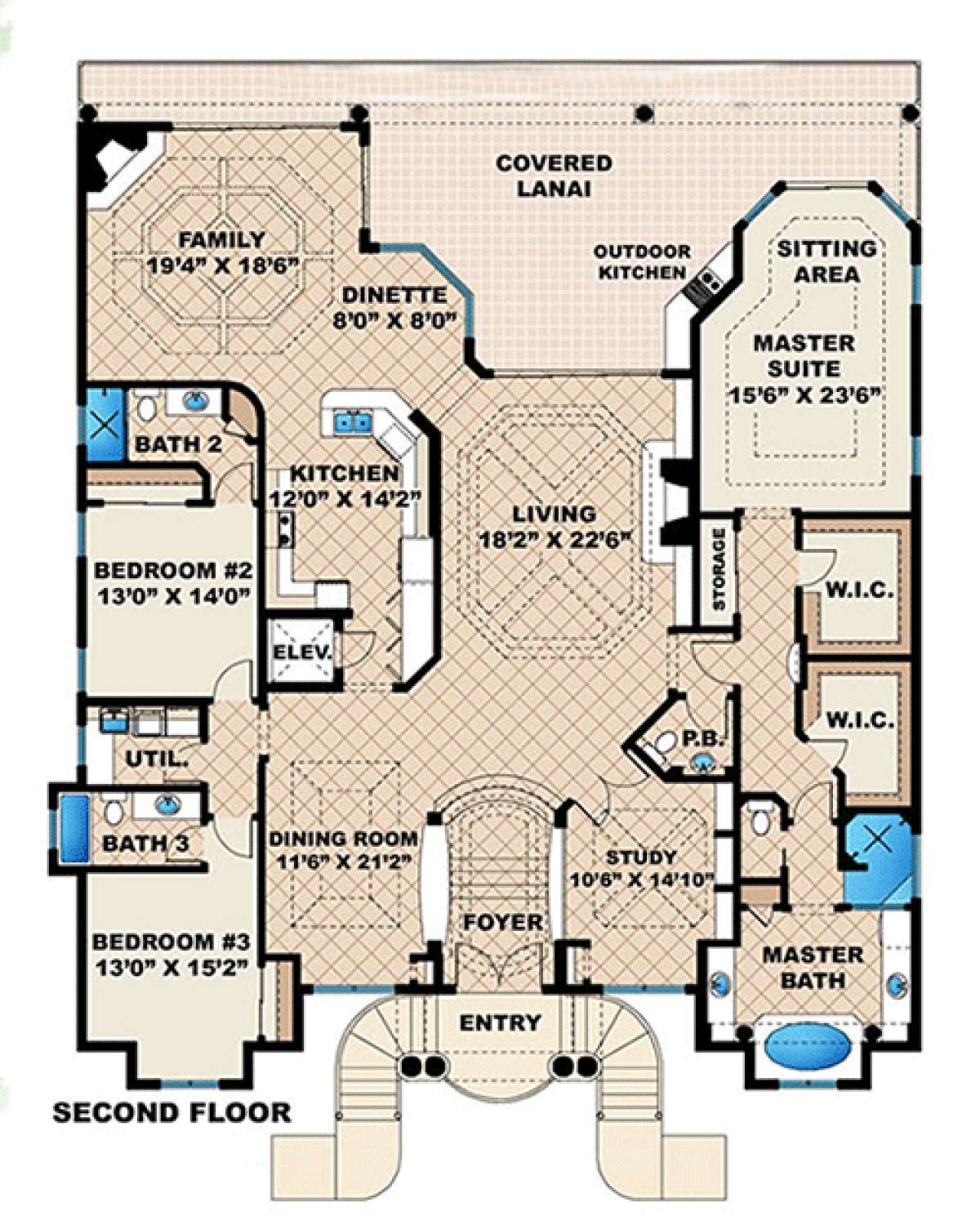 Floorplan 2 for House Plan #1018-00070