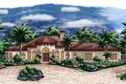 Mediterranean House Plan #1018-00072 Elevation Photo