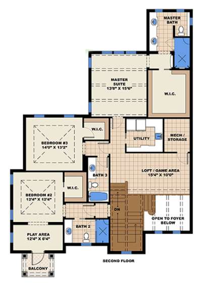 Floorplan 2 for House Plan #1018-00075