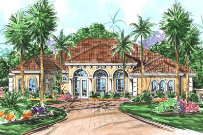 Florida House Plan #1018-00076 Elevation Photo