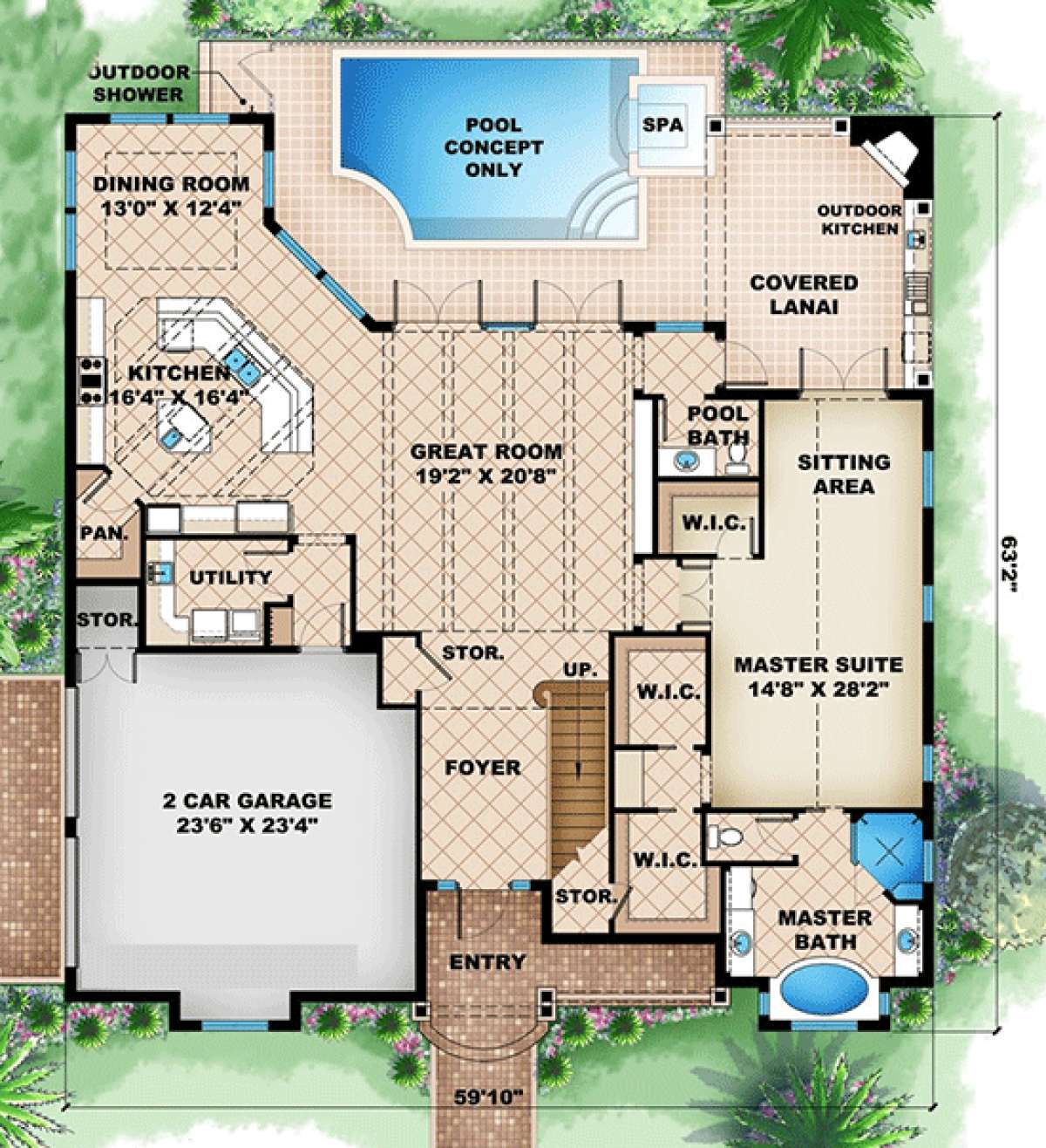 Floorplan 1 for House Plan #1018-00078