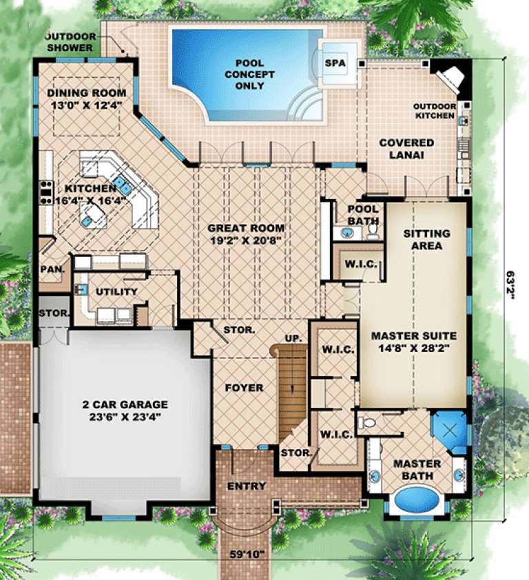 House Plan House Plan #15881 Drawing 1