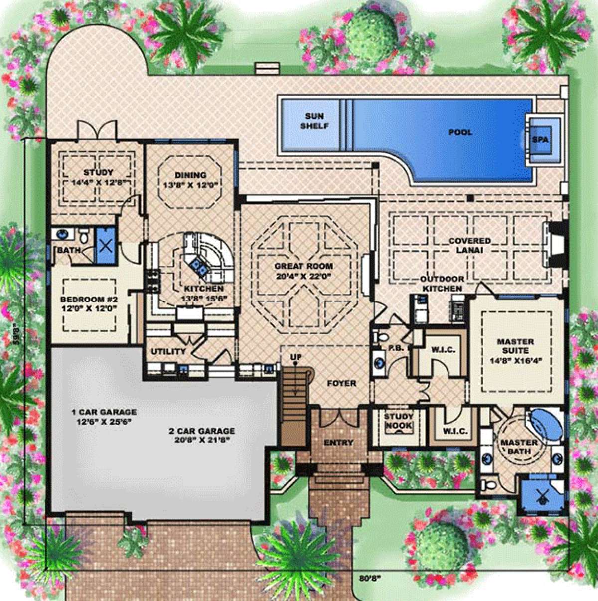 Floorplan 1 for House Plan #1018-00079