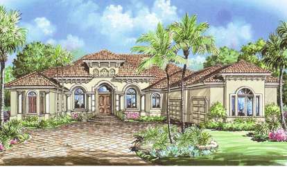 Mediterranean House Plan #1018-00081 Elevation Photo