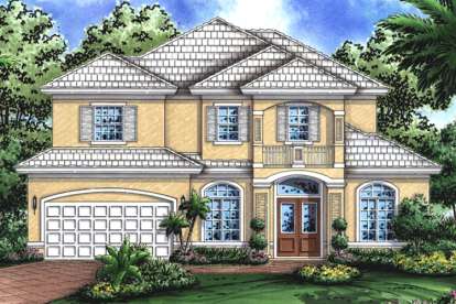 4 Bed, 3 Bath, 3516 Square Foot House Plan - #1018-00082