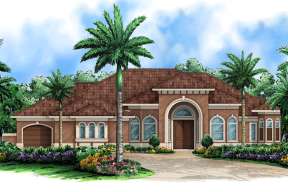 Florida House Plan #1018-00083 Elevation Photo