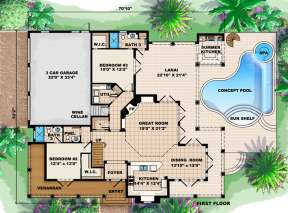 Floorplan 1 for House Plan #1018-00085