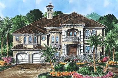 Mediterranean House Plan #1018-00086 Elevation Photo