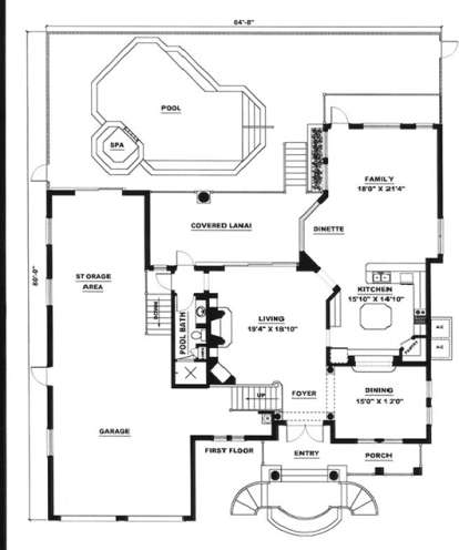 Floorplan 1 for House Plan #1018-00086