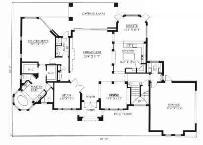 Floorplan 1 for House Plan #1018-00087