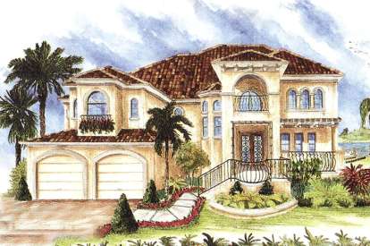 Mediterranean House Plan #1018-00088 Elevation Photo