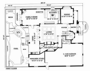 Floorplan 1 for House Plan #1018-00088
