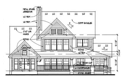 Country House Plan #9401-00026 Elevation Photo