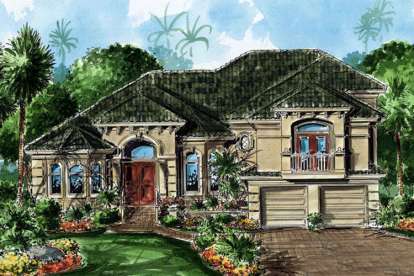 4 Bed, 4 Bath, 3609 Square Foot House Plan - #1018-00089