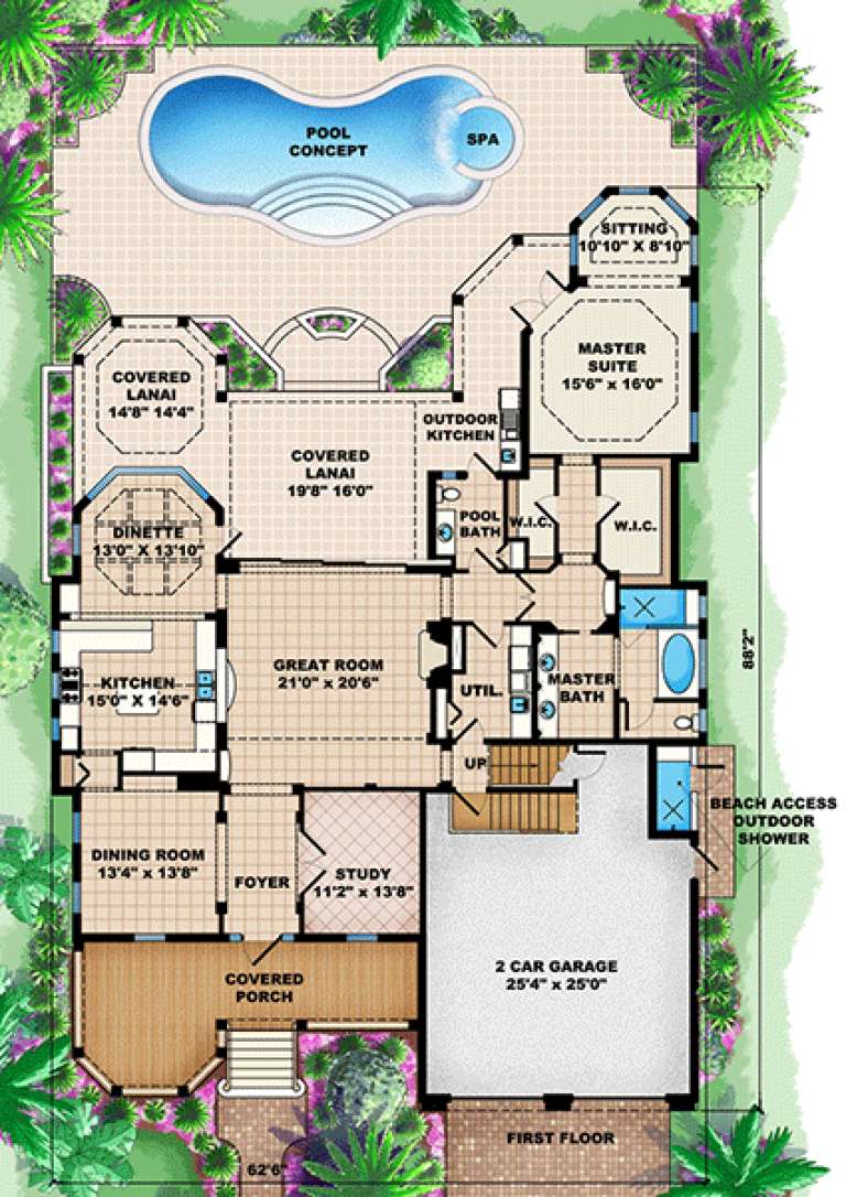 House Plan House Plan #15899 Drawing 1