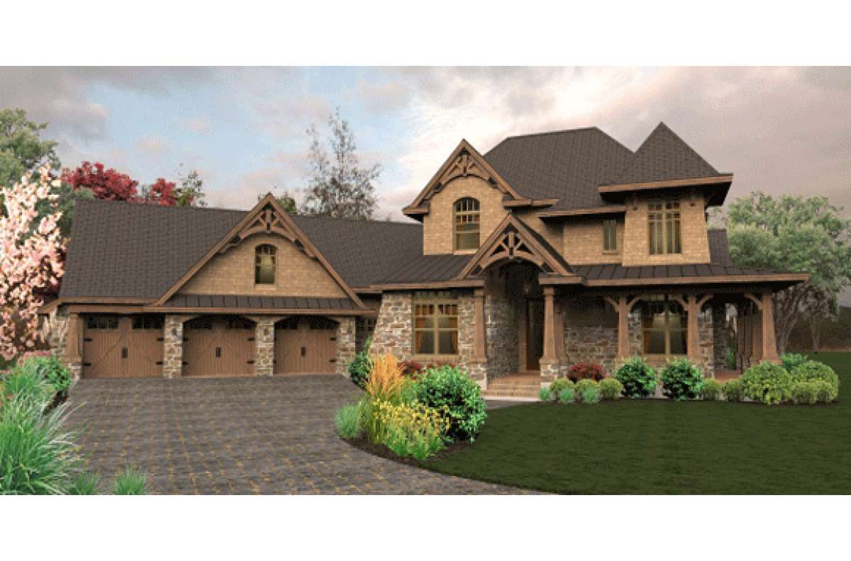 House Plan 9401 00028 French Country Plan 3 069 Square Feet 3 4 Bedrooms 4 Bathrooms