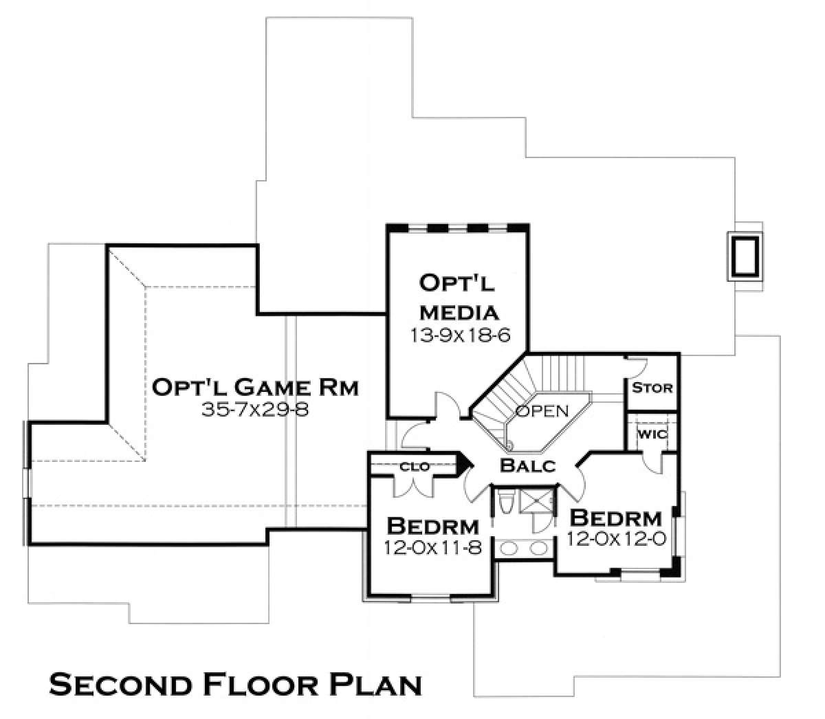 Second Floor for House Plan #9401-00029