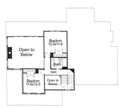 Second Floor for House Plan #9401-00031