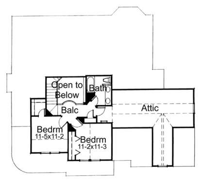 Second Floor for House Plan #9401-00033