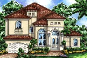 Mediterranean House Plan #1018-00099 Elevation Photo