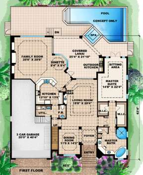 Floorplan 1 for House Plan #1018-00099