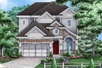 Florida House Plan #1018-00101 Elevation Photo