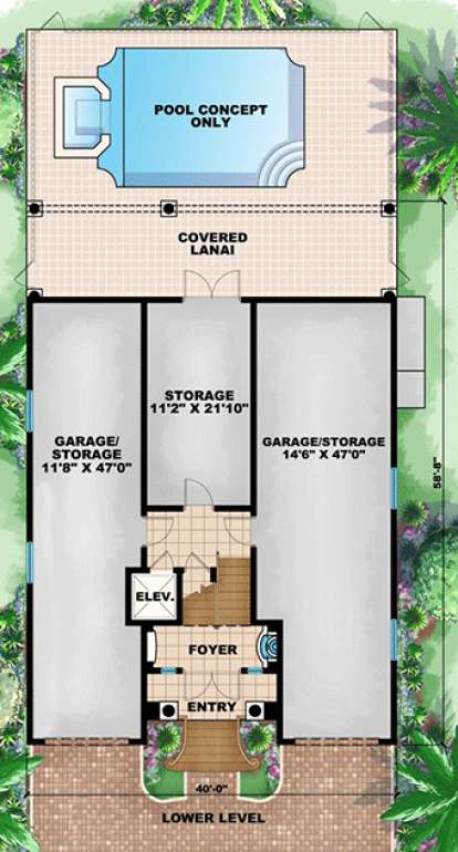 Floorplan 1 for House Plan #1018-00102