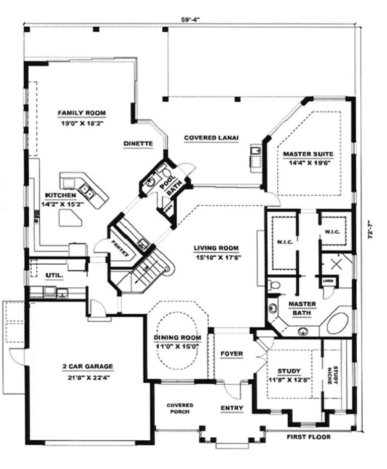 House Plan House Plan #15918 Drawing 1