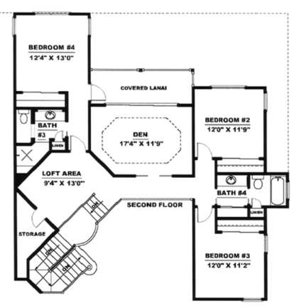 Floorplan 2 for House Plan #1018-00104