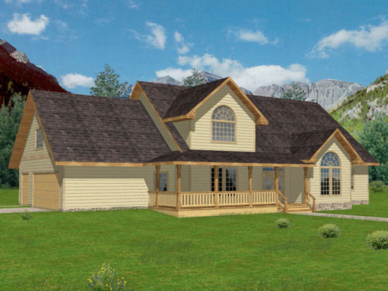 Country House Plan #039-00282 Elevation Photo